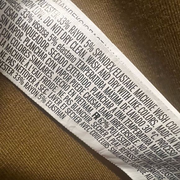 FOREVER 21 Women Mustard Brown Solid Bodycon Dress Size Large - Picture 9 of 10